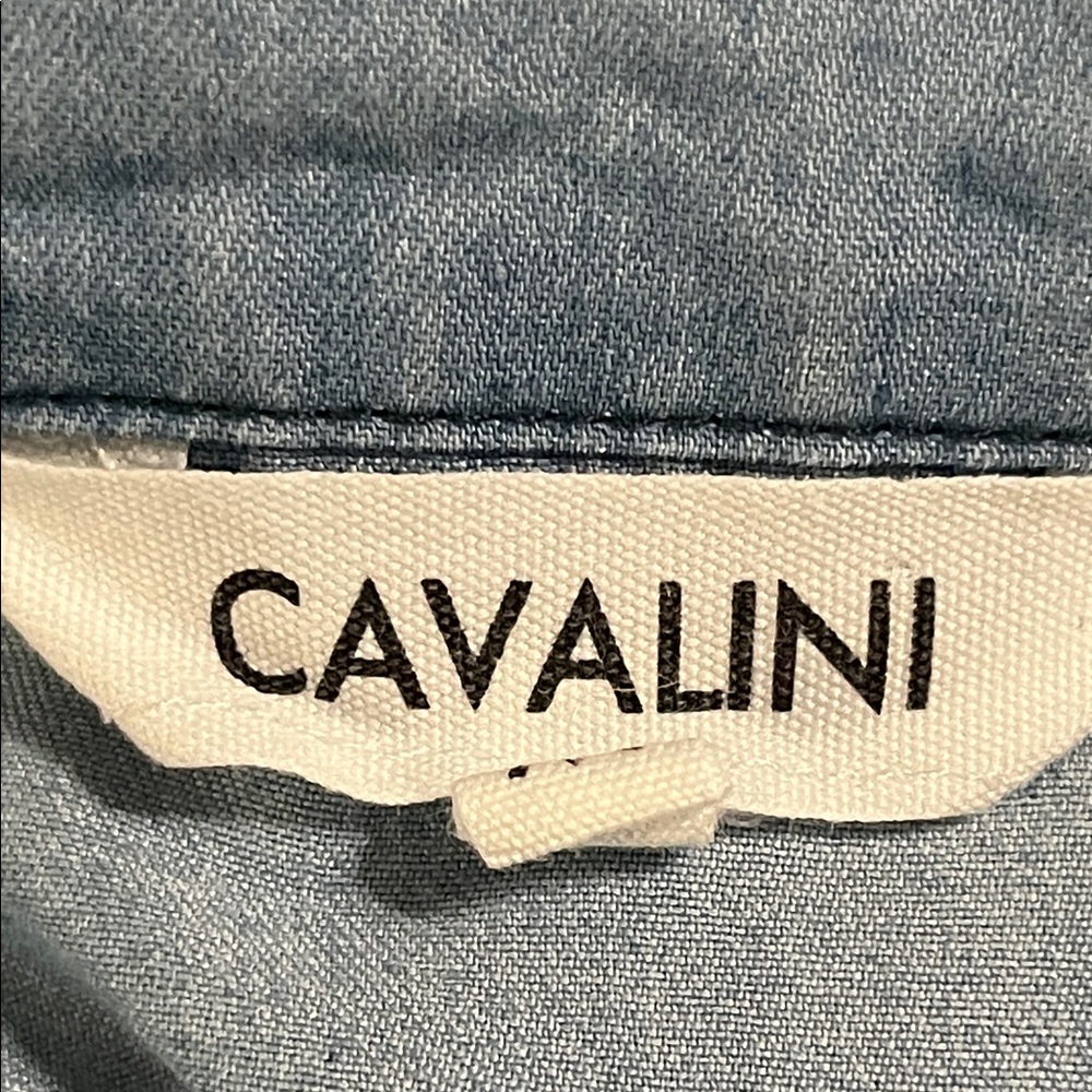 Cavalini Light Blue Denim Button-Down Shirt - Picture 5 of 5